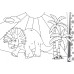 Бояу кітапшасы. Динозаврлармен серуендеу / Раскраска. Прогулка с динозаврами