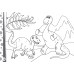 Бояу кітапшасы. Динозаврлармен серуендеу / Раскраска. Прогулка с динозаврами