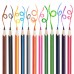 Карандаши цветные с двухцветным грифелем "МОРСКИЕ ЖИТЕЛИ", 24 цвета, 12 шт