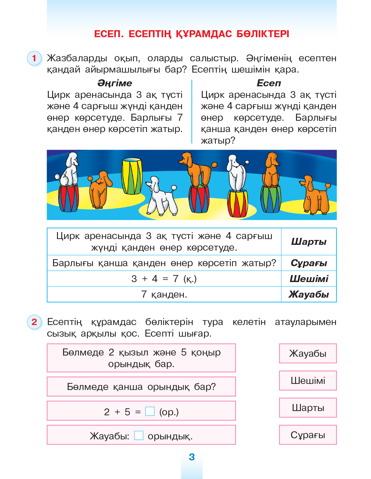 Диаграмма есеп 1 сынып